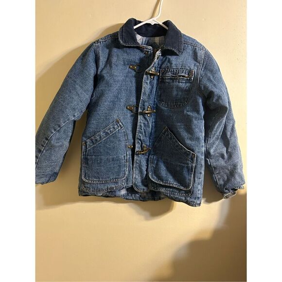 Vintage Passenger quilt lined jean jacket size 10/12 - Picture 1 of 8